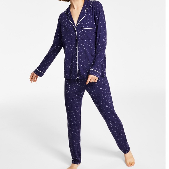 🆕Alfani Women's Ultra-Soft Printed Packaged Pajama Set - Picture 1 of 6